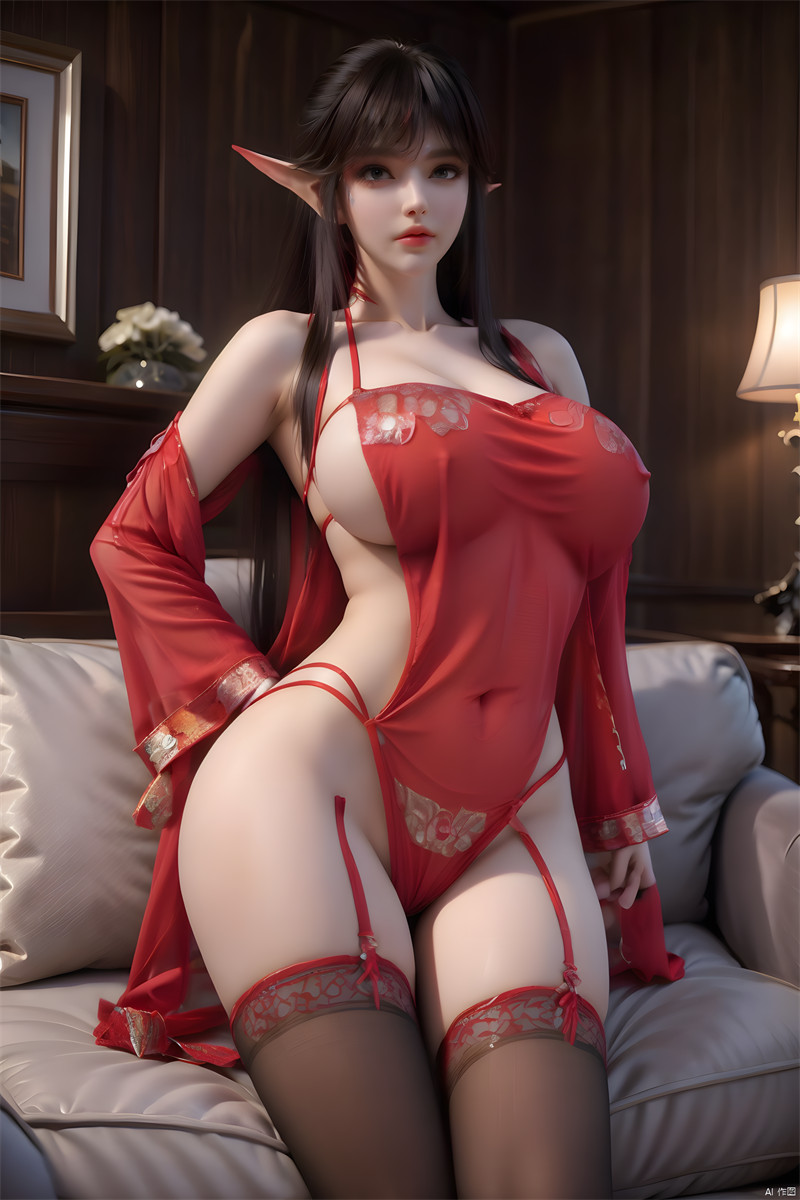 [第一千一百一十六期] [斗破苍穹] [凤清儿 · 系列二] 红色肚兜黑丝 [31P]