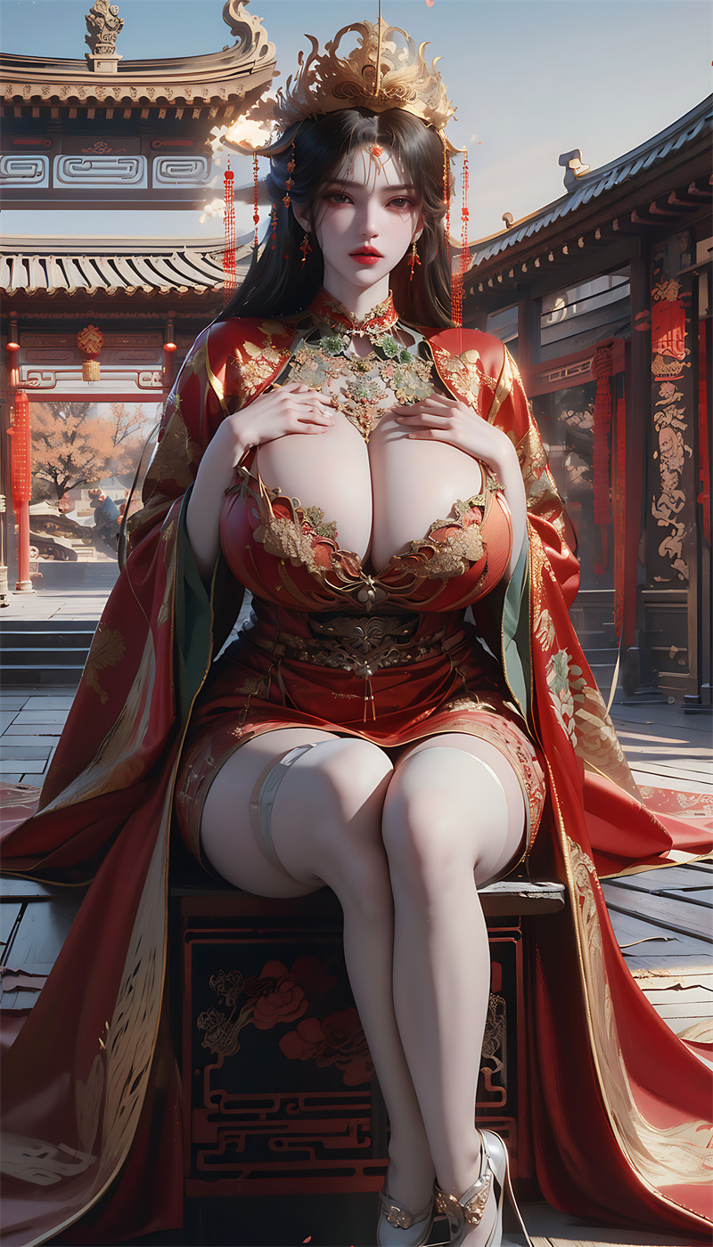 [第一千一百零四期] [仙逆] [李慕婉 · 系列三十四] 爆乳婚服 [194P]