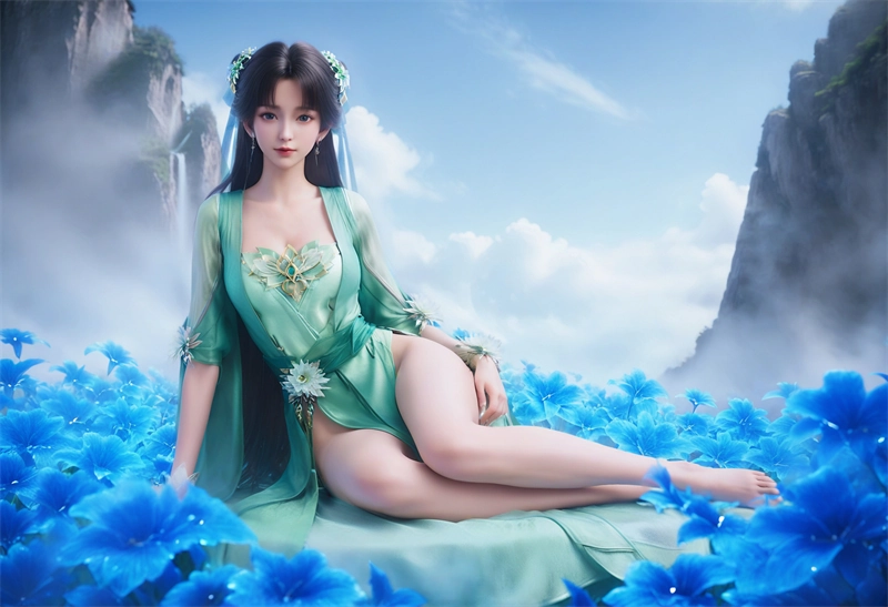 [104]精致AI绘画-诛仙-碧瑶-长袍涩涩
