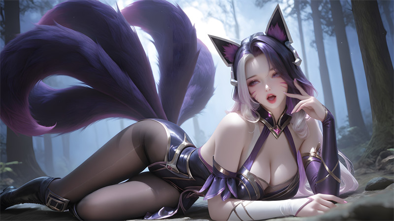 [第314期] [英雄联盟] [阿狸] 巨乳黑丝调教中出 [145P]