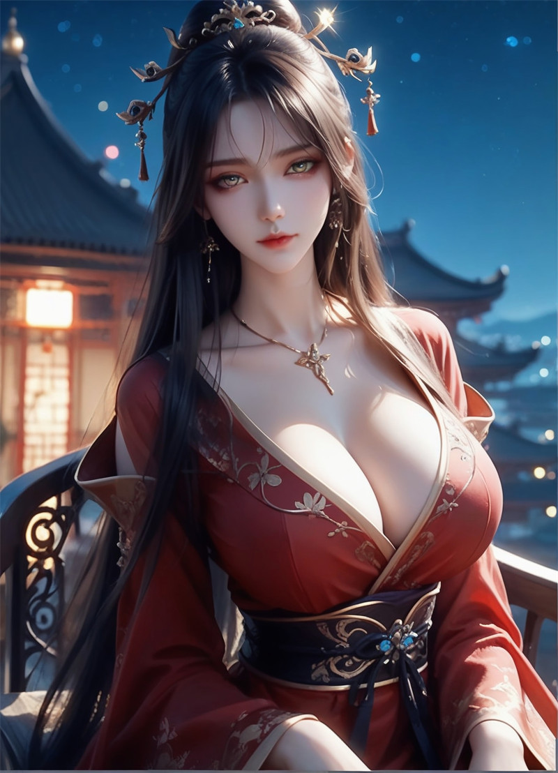 [69]精致AI绘画-神国之上-红衣皇女-涩涩